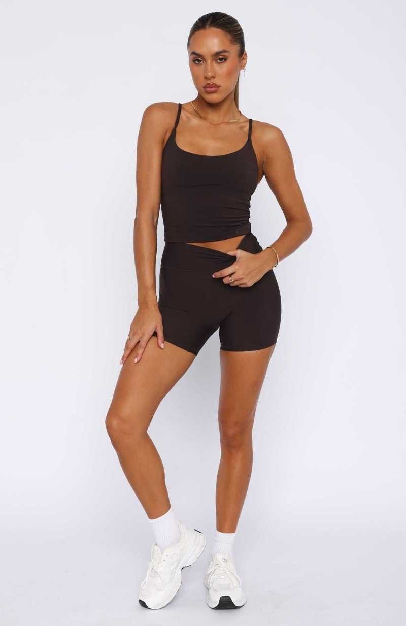 White Fox Keep Up High Waisted Shorts 4