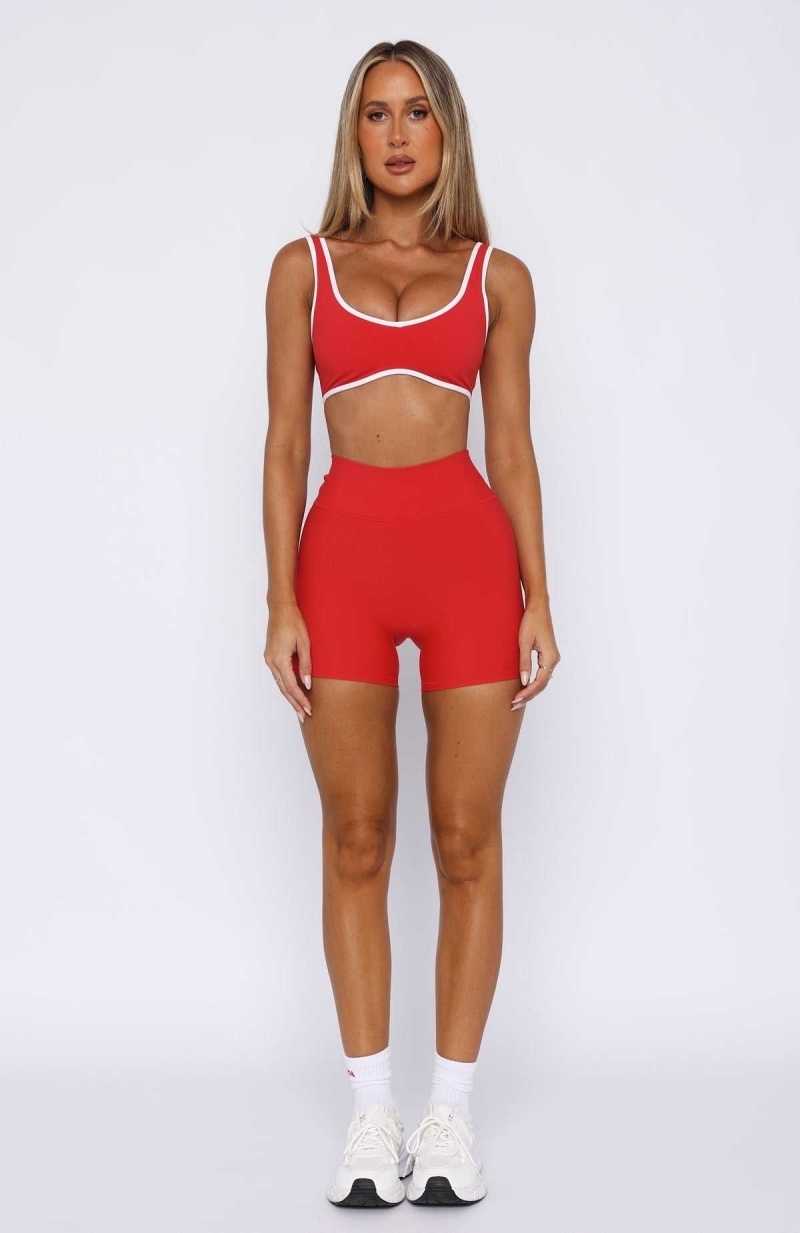 White Fox Keep Up High Waisted Shorts 4