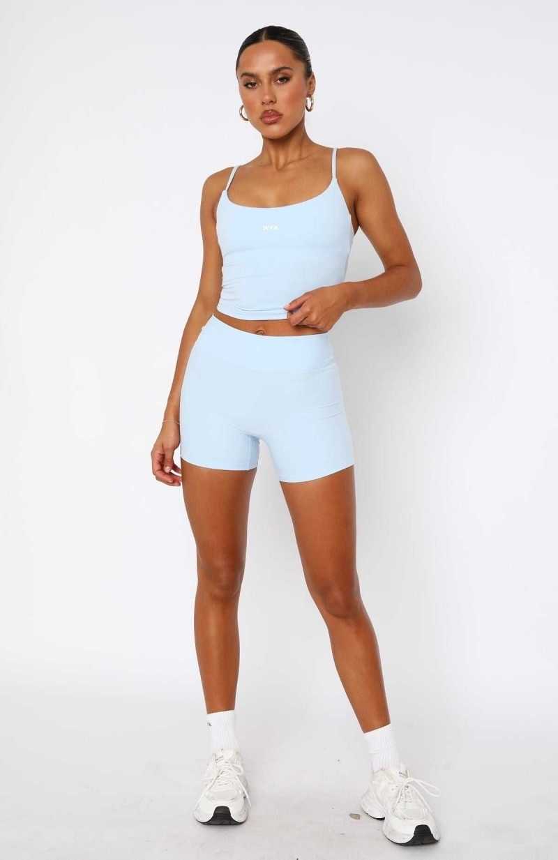 White Fox Keep Up High Waisted Shorts 4