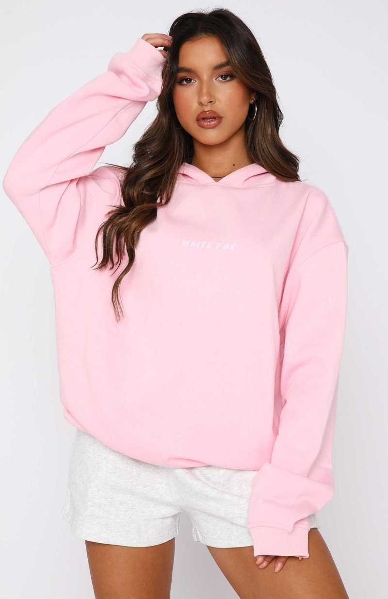White Fox Leisure Series Oversized Hoodie Posy | TLDBXM-265