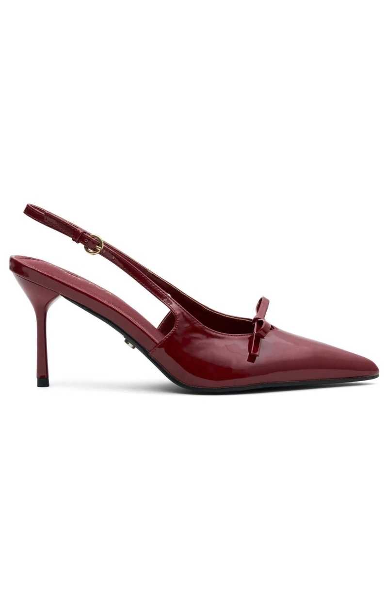 White Fox Make Me Blush Heels Cherry | LTZBRU-684