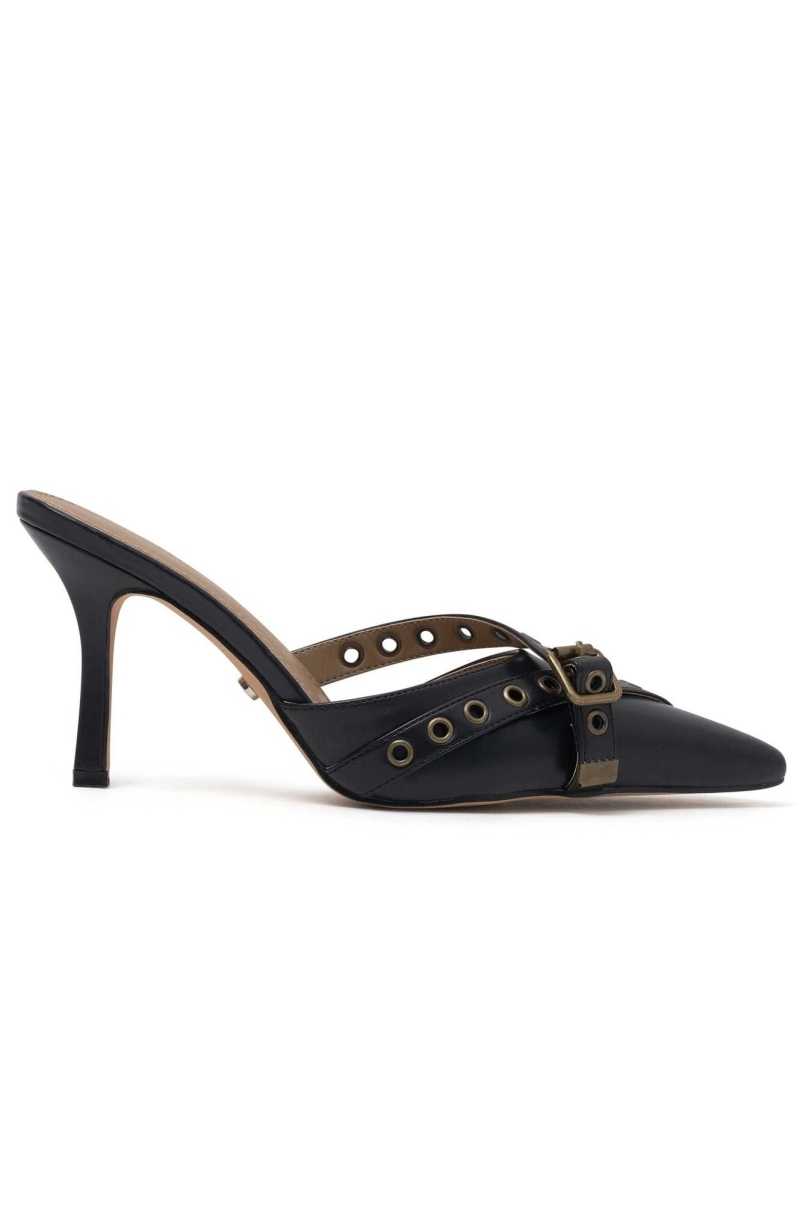 White Fox Maxine Heels Black | FYAJCK-084
