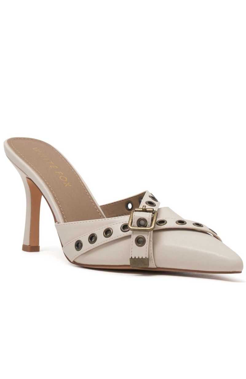White Fox Maxine Heels Bone | JWGXTB-529
