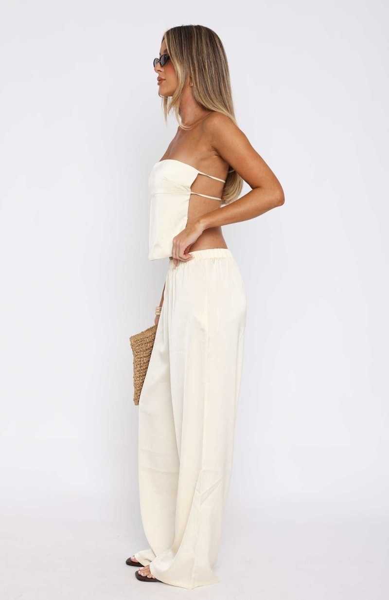 White Fox More To Come Pants Butter | BDEYML-367