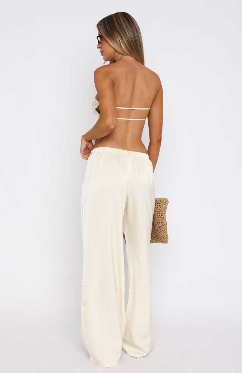 White Fox More To Come Pants Butter | BDEYML-367