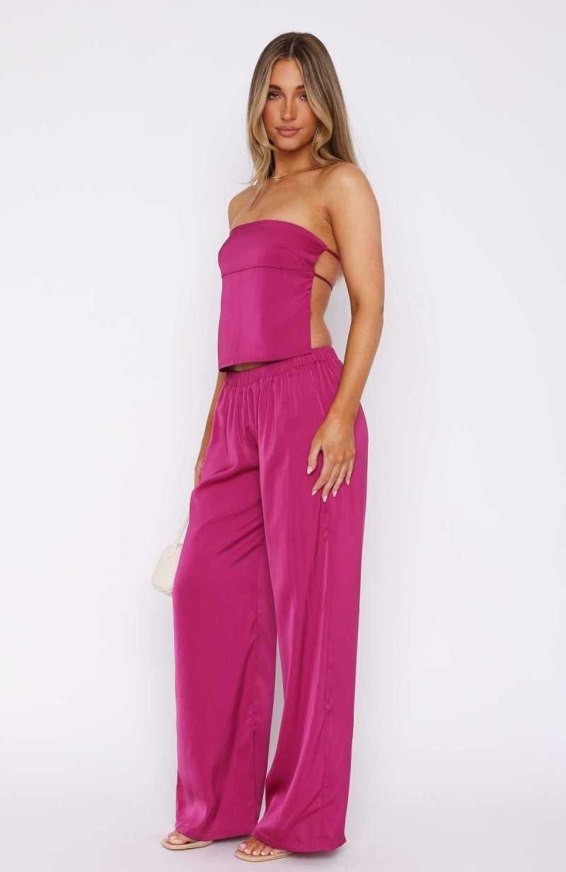 White Fox More To Come Pants Magenta | LQZMAE-456