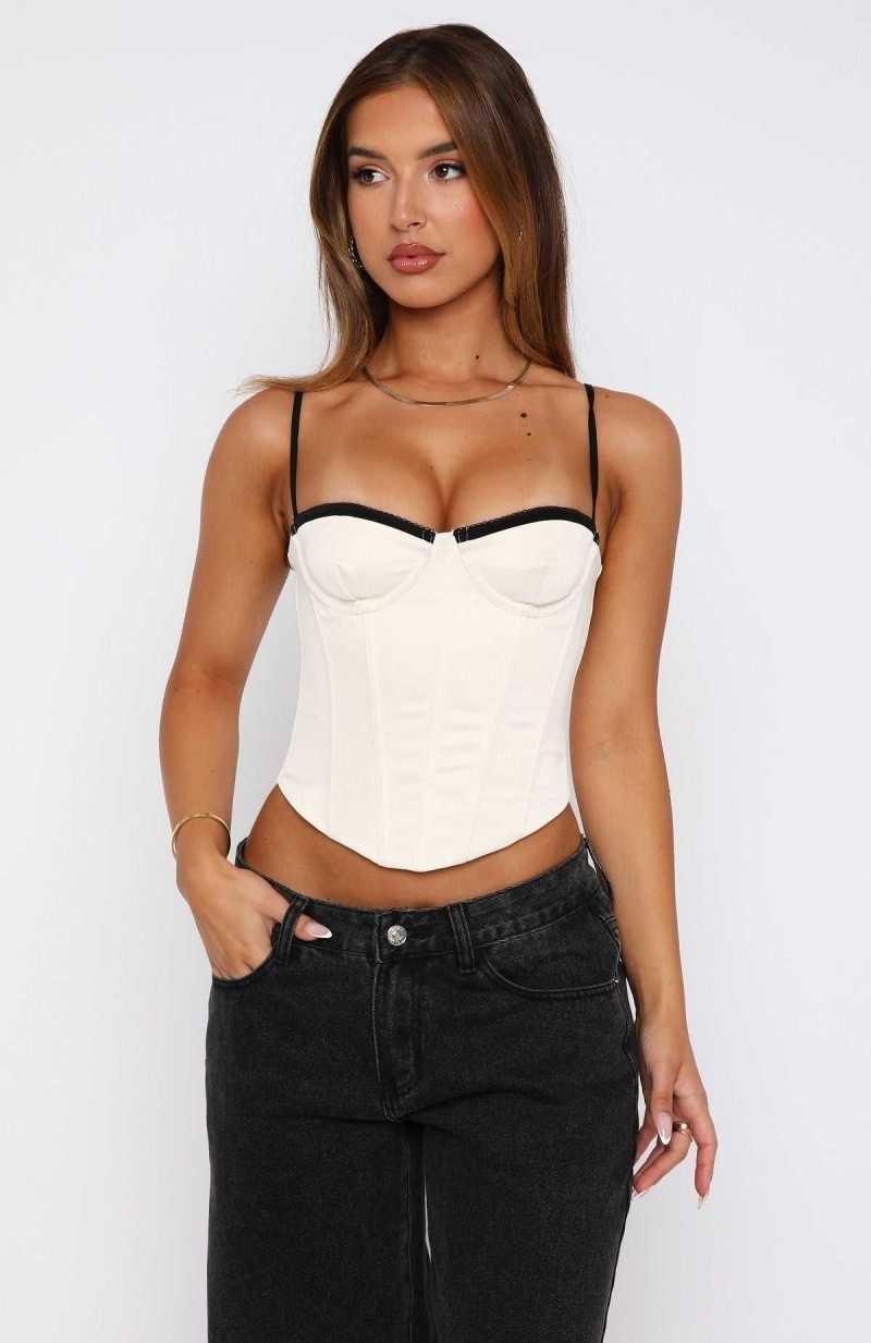 White Fox My Love For You Bustier Cream | GLYWFN-064