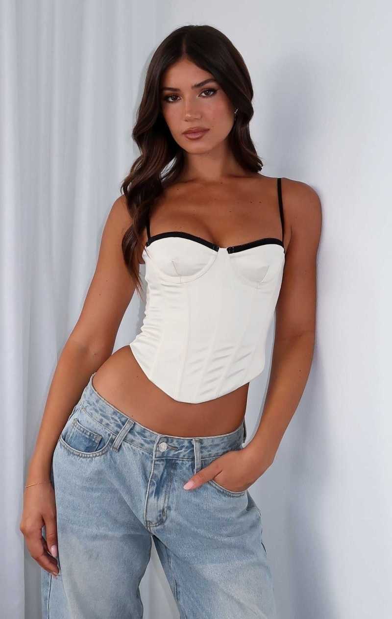 White Fox My Love For You Bustier Cream | GLYWFN-064