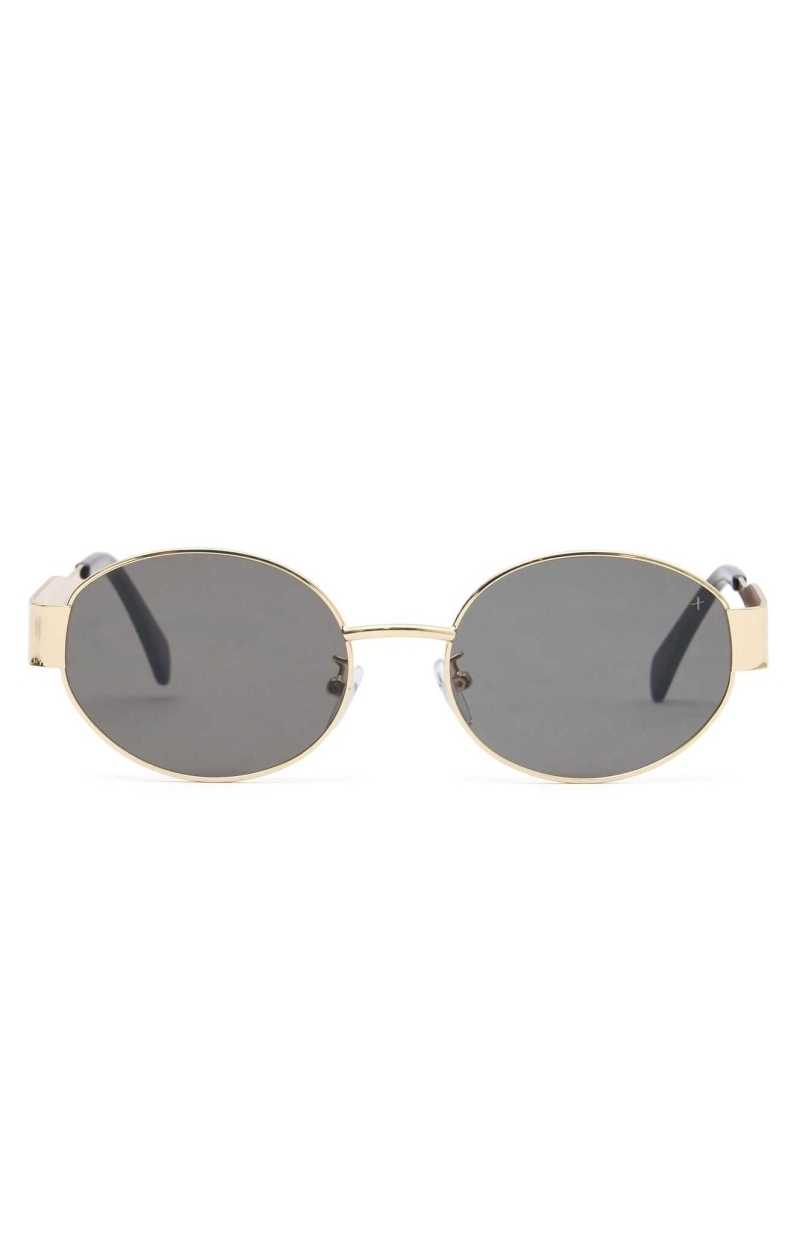 White Fox Oasis Sunglasses Gold/Black | ZURFIT-360