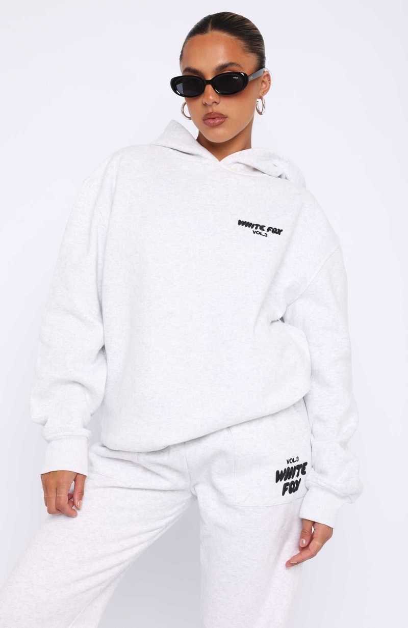 White Fox Offstage Hoodie Frosted | DYCXLO-170