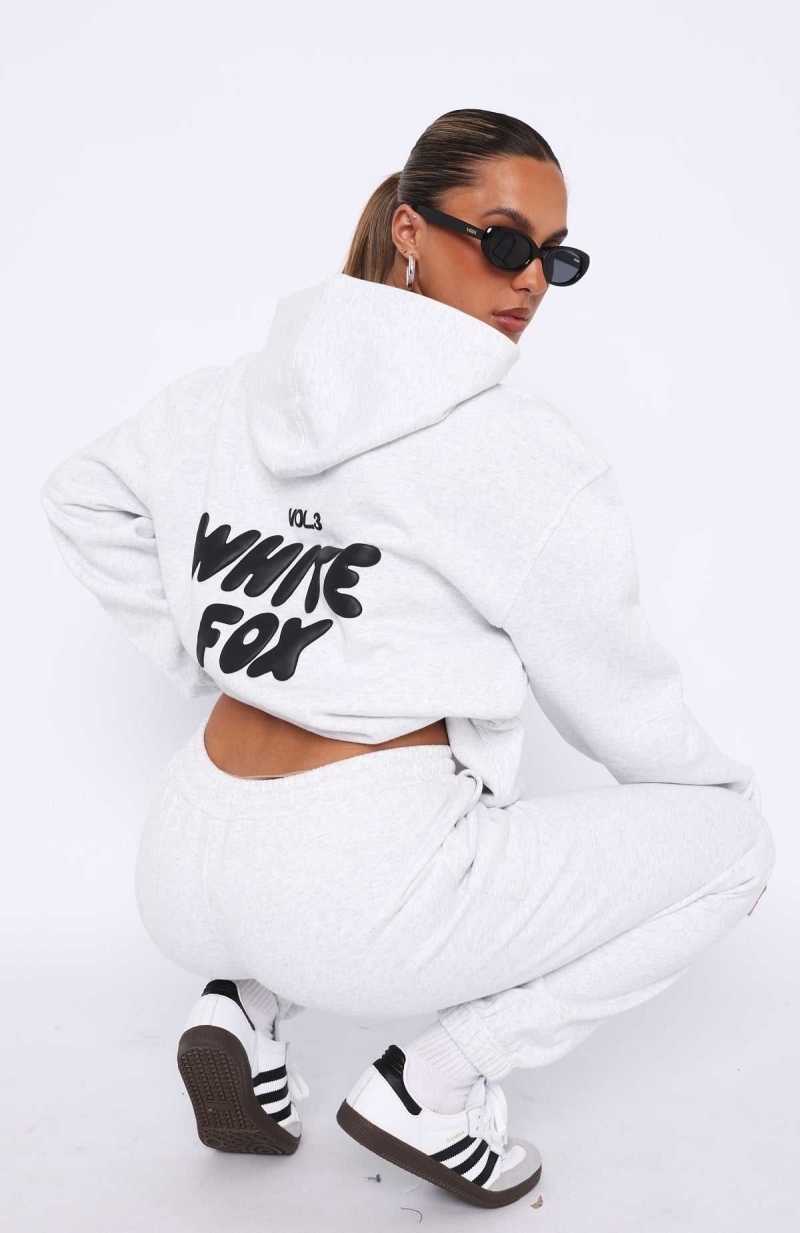 White Fox Offstage Hoodie Frosted | DYCXLO-170