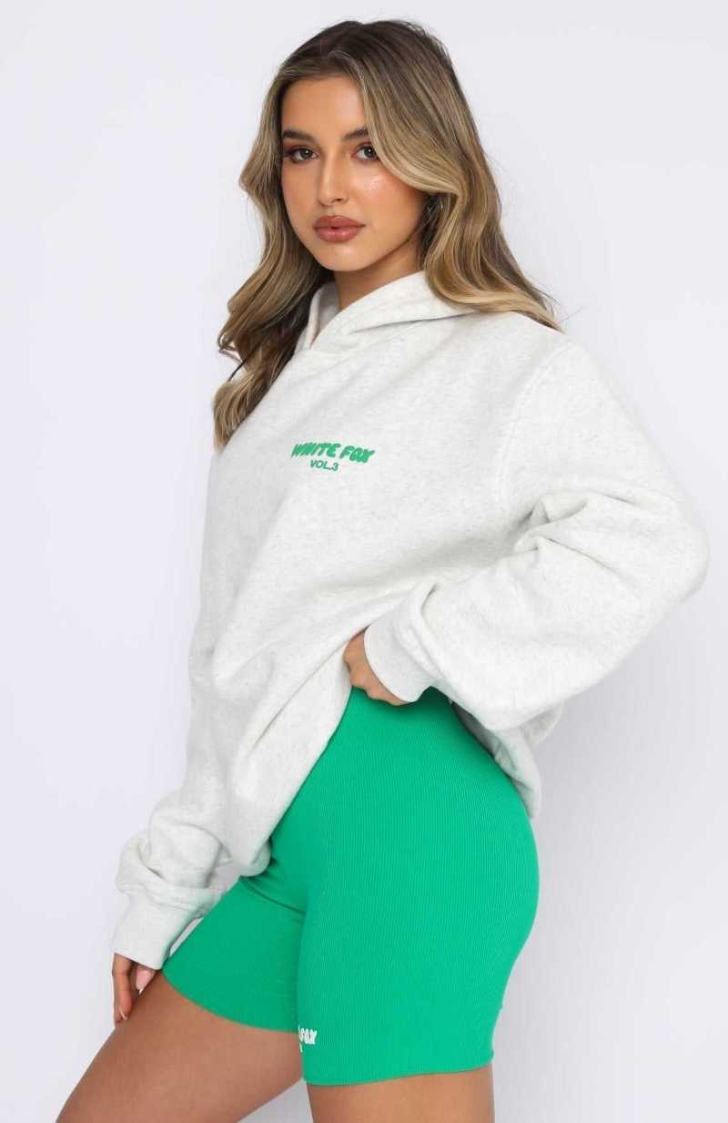 White Fox Offstage Hoodie Glacier Grey | DMKFST-231