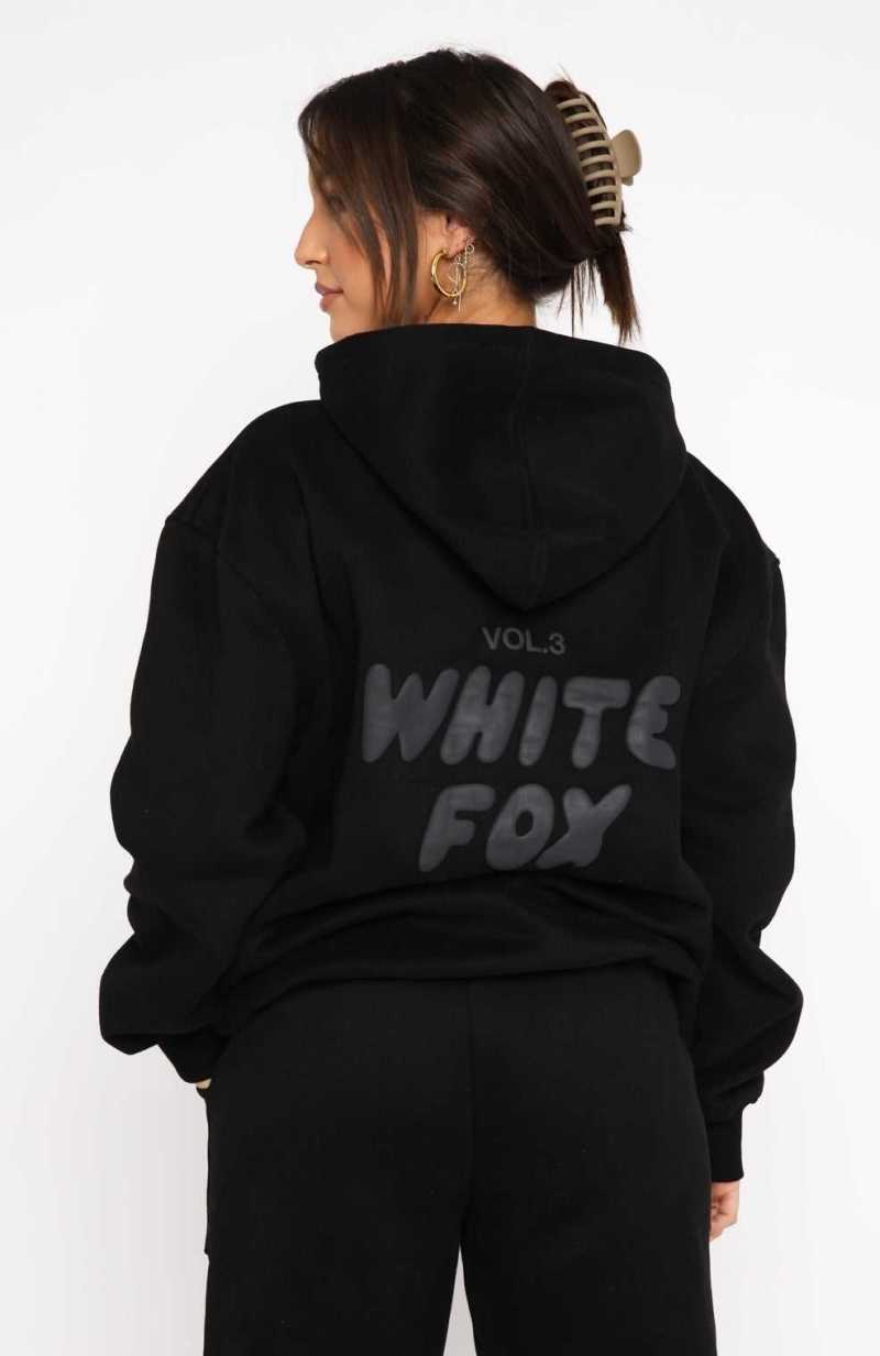 White Fox Offstage Hoodie Onyx | UPKGOZ-579