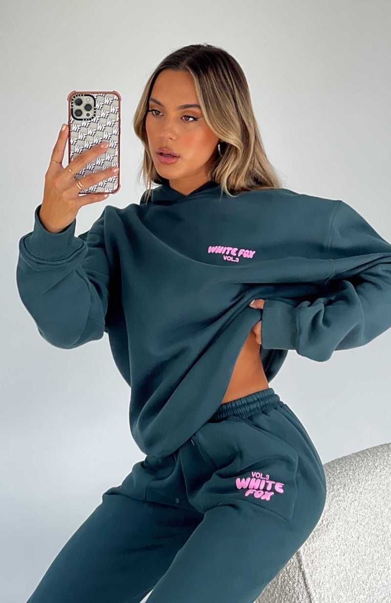 White Fox Offstage Hoodie Pine | YRUQWL-487