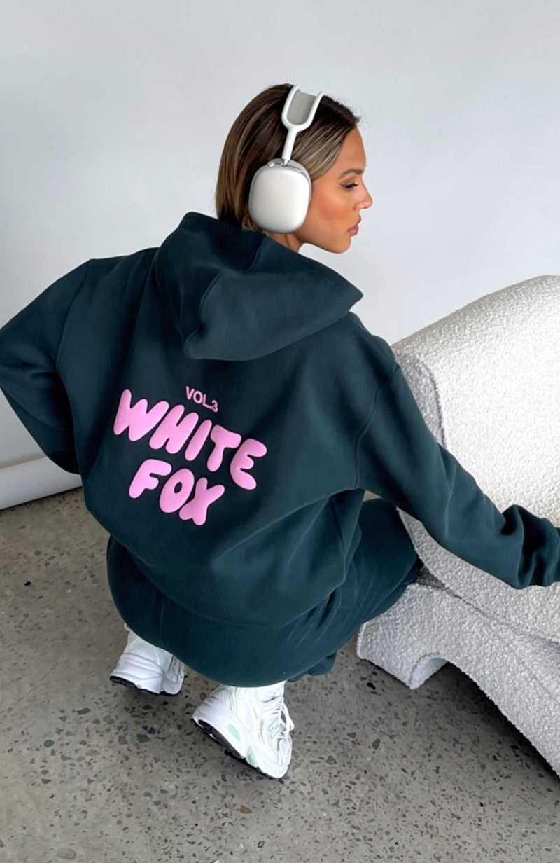 White Fox Offstage Hoodie Pine | YRUQWL-487