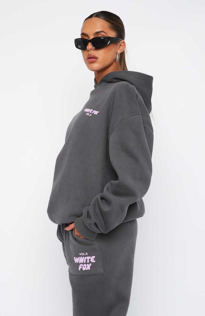 White Fox Offstage Hoodie Volcanic | TQFRBO-093