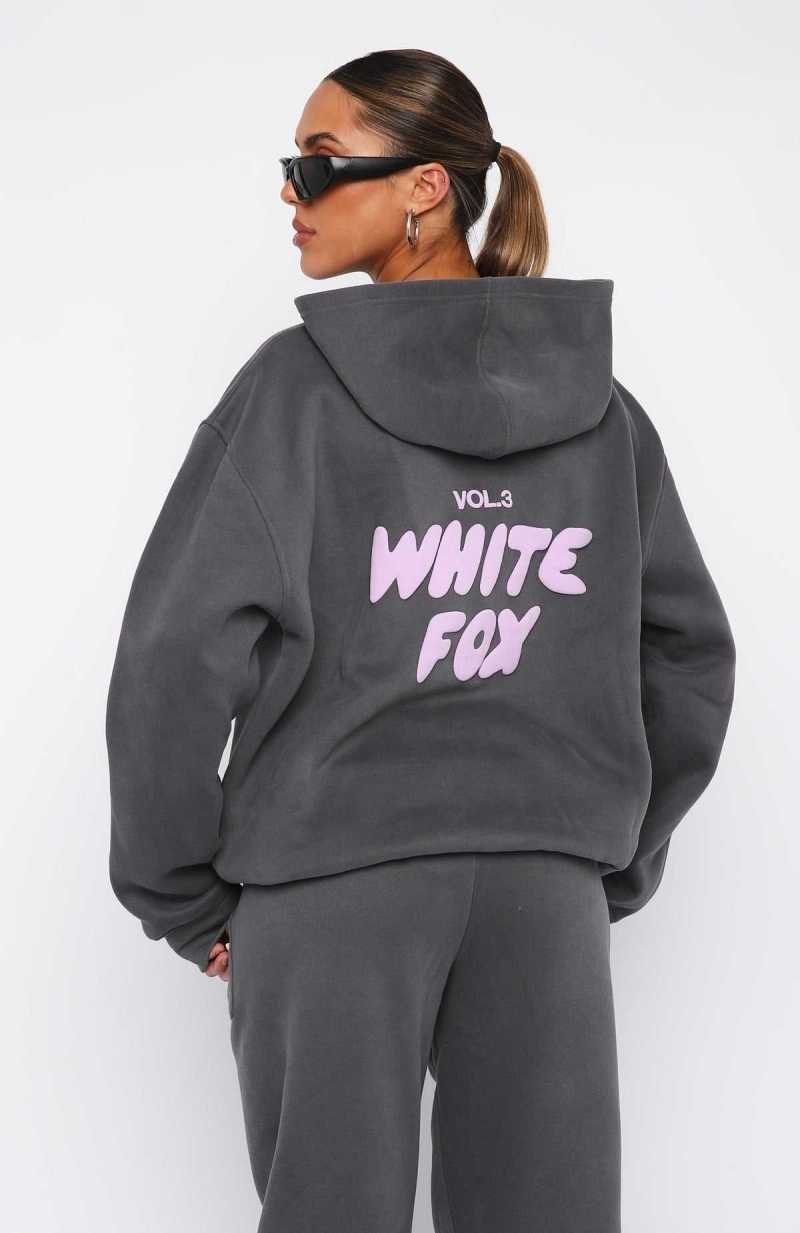 White Fox Offstage Hoodie Volcanic | TQFRBO-093