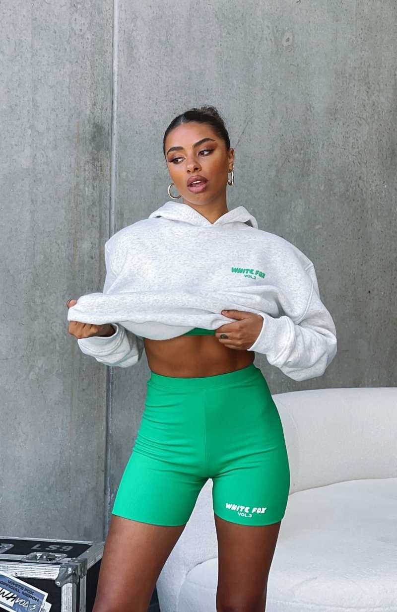 White Fox Offstage Ribbed Bike Shorts Amazon | YSJPDB-324
