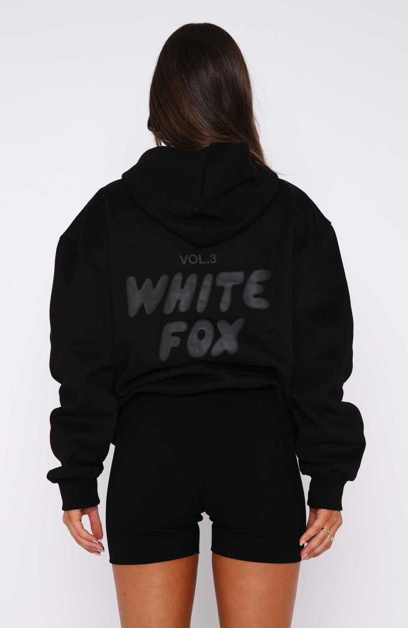 White Fox Offstage Ribbed Bike Shorts Onyx | BCGYDR-678