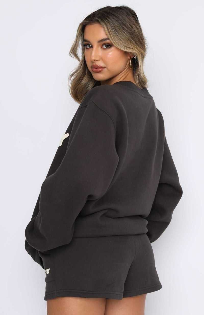 White Fox Offstage Sweater Shadow | JPMZIB-519
