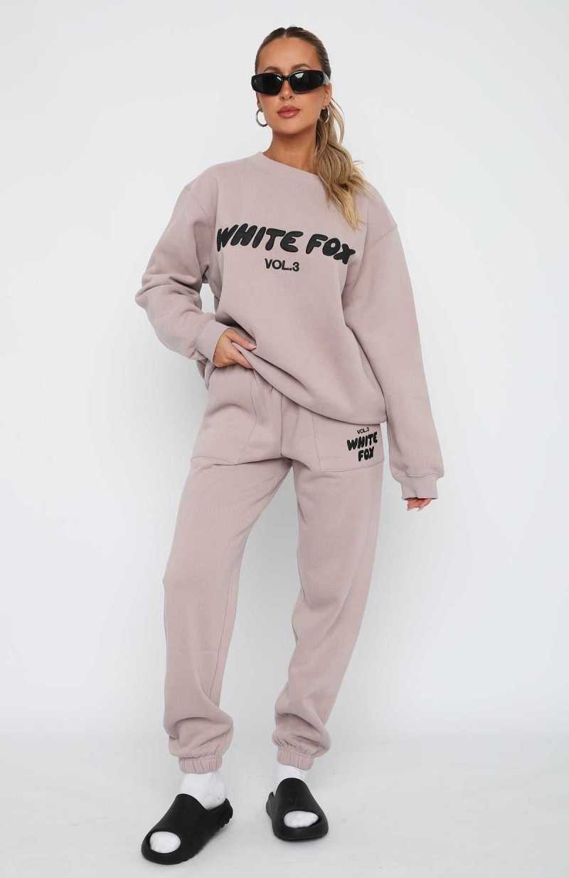 White Fox Offstage Sweatpants Cinnamon | TBPCQV-451