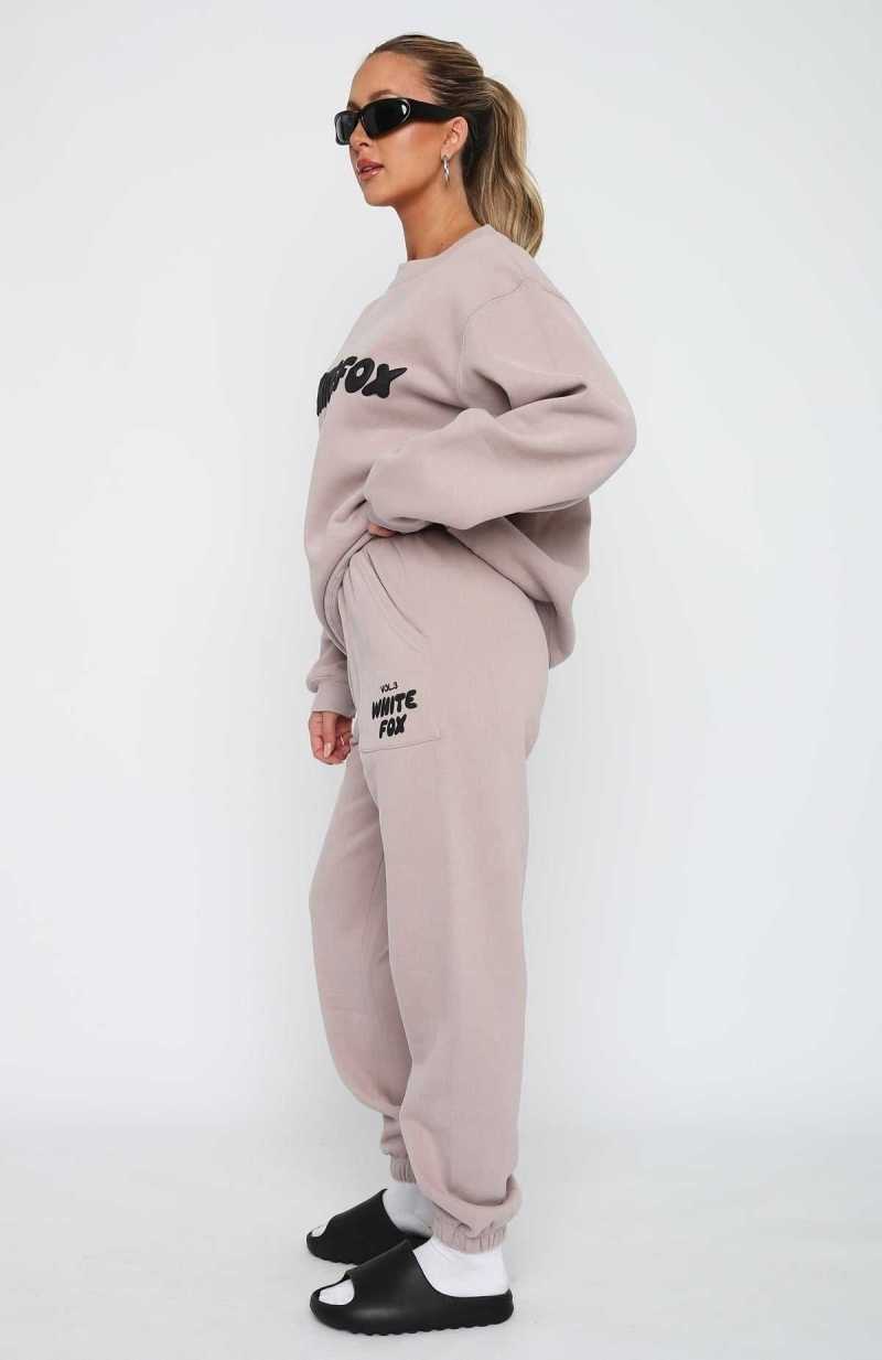 White Fox Offstage Sweatpants Cinnamon | TBPCQV-451