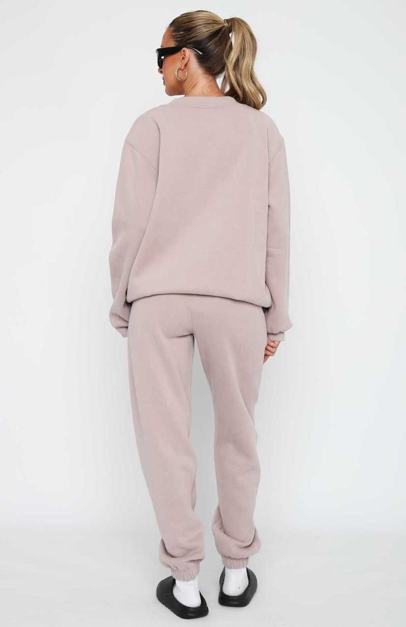 White Fox Offstage Sweatpants Cinnamon | TBPCQV-451