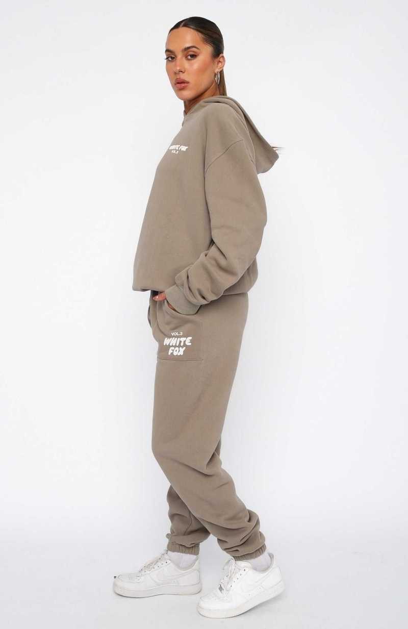 White Fox Offstage Sweatpants Fawn | NFGEXK-247