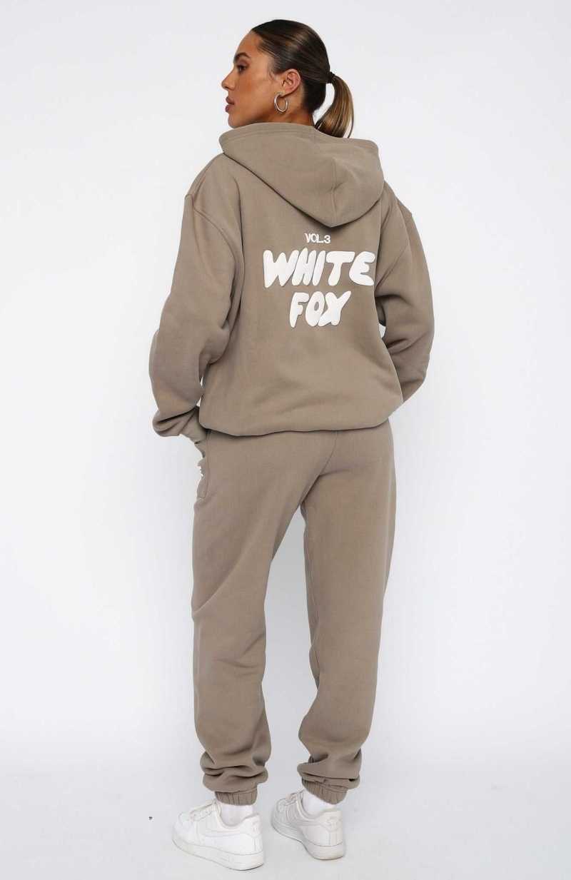 White Fox Offstage Sweatpants Fawn | NFGEXK-247