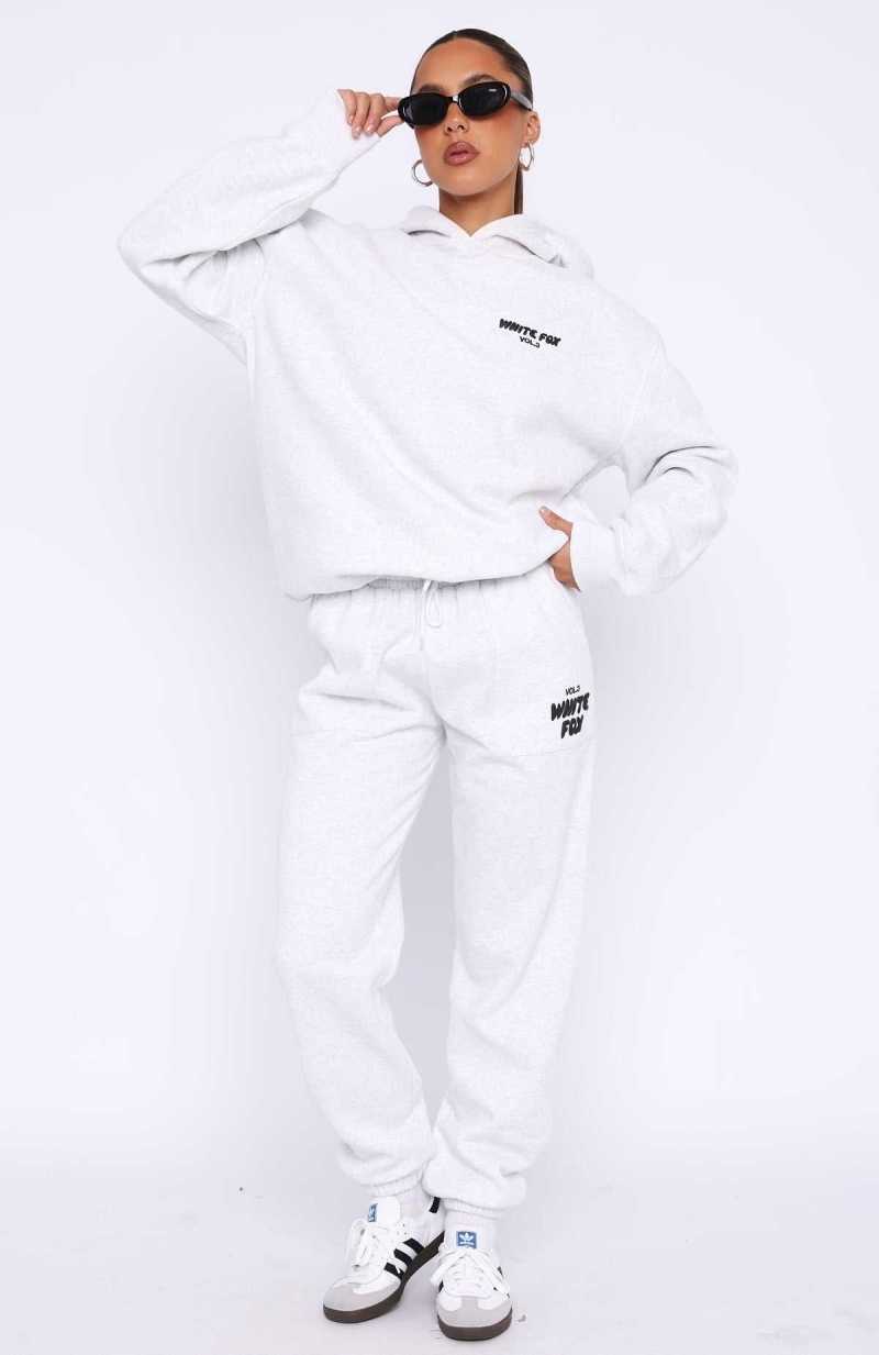 White Fox Offstage Sweatpants Frosted | FNTRYG-298