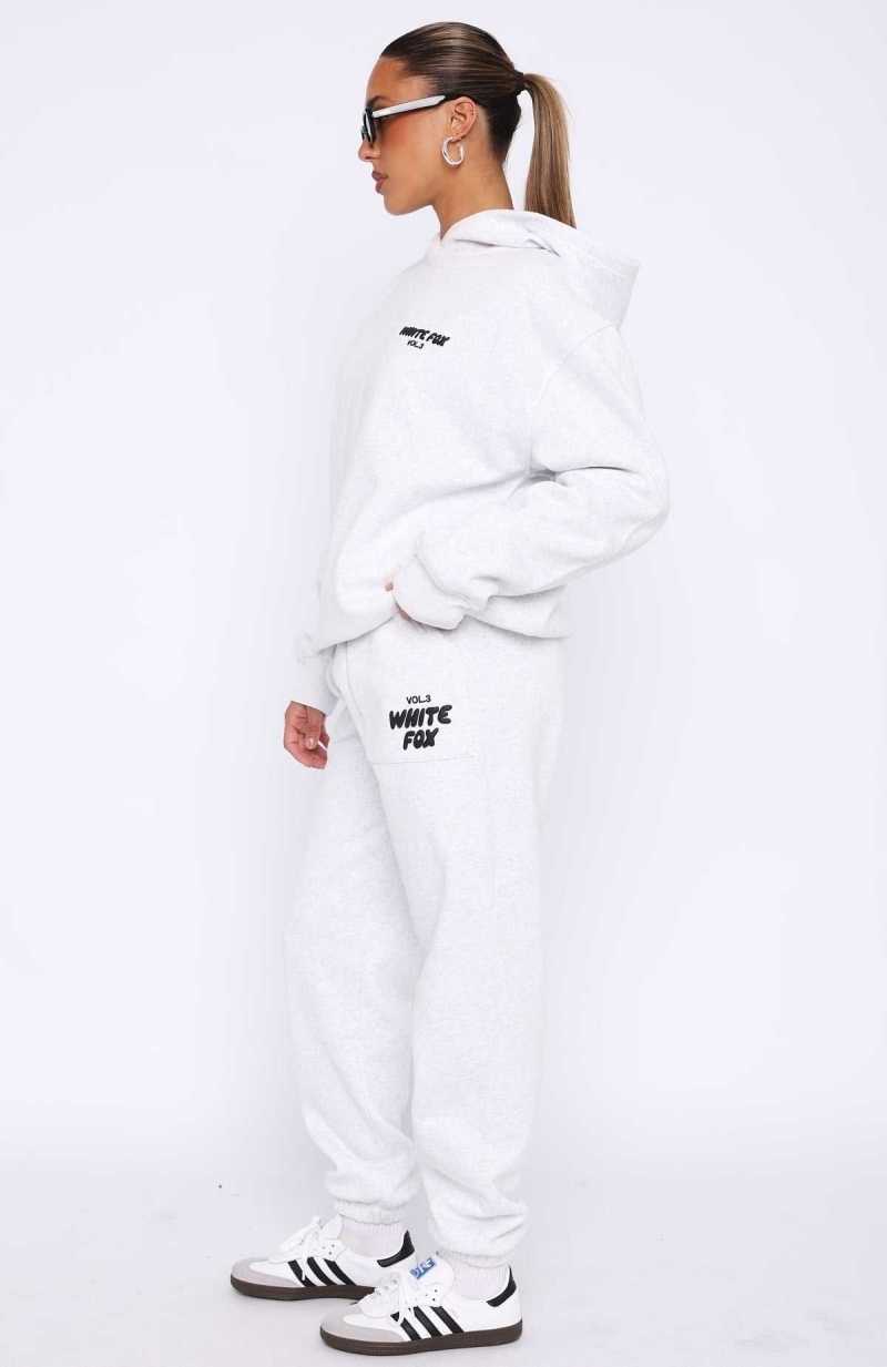 White Fox Offstage Sweatpants Frosted | FNTRYG-298