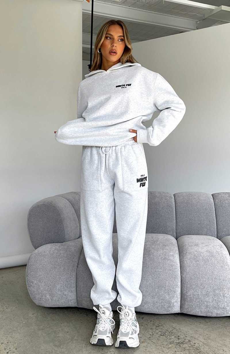 White Fox Offstage Sweatpants Frosted | FNTRYG-298