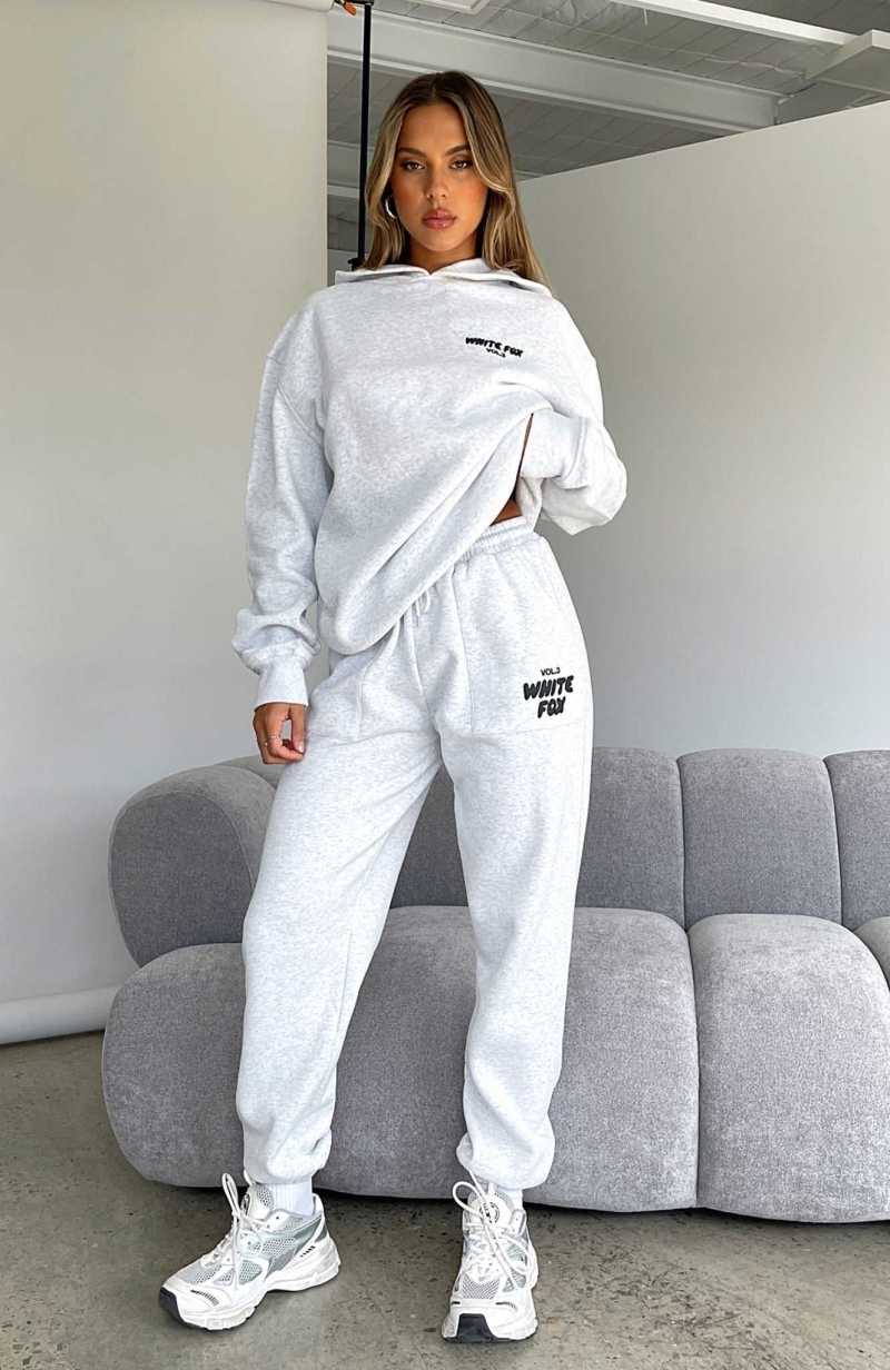White Fox Offstage Sweatpants Frosted | FNTRYG-298