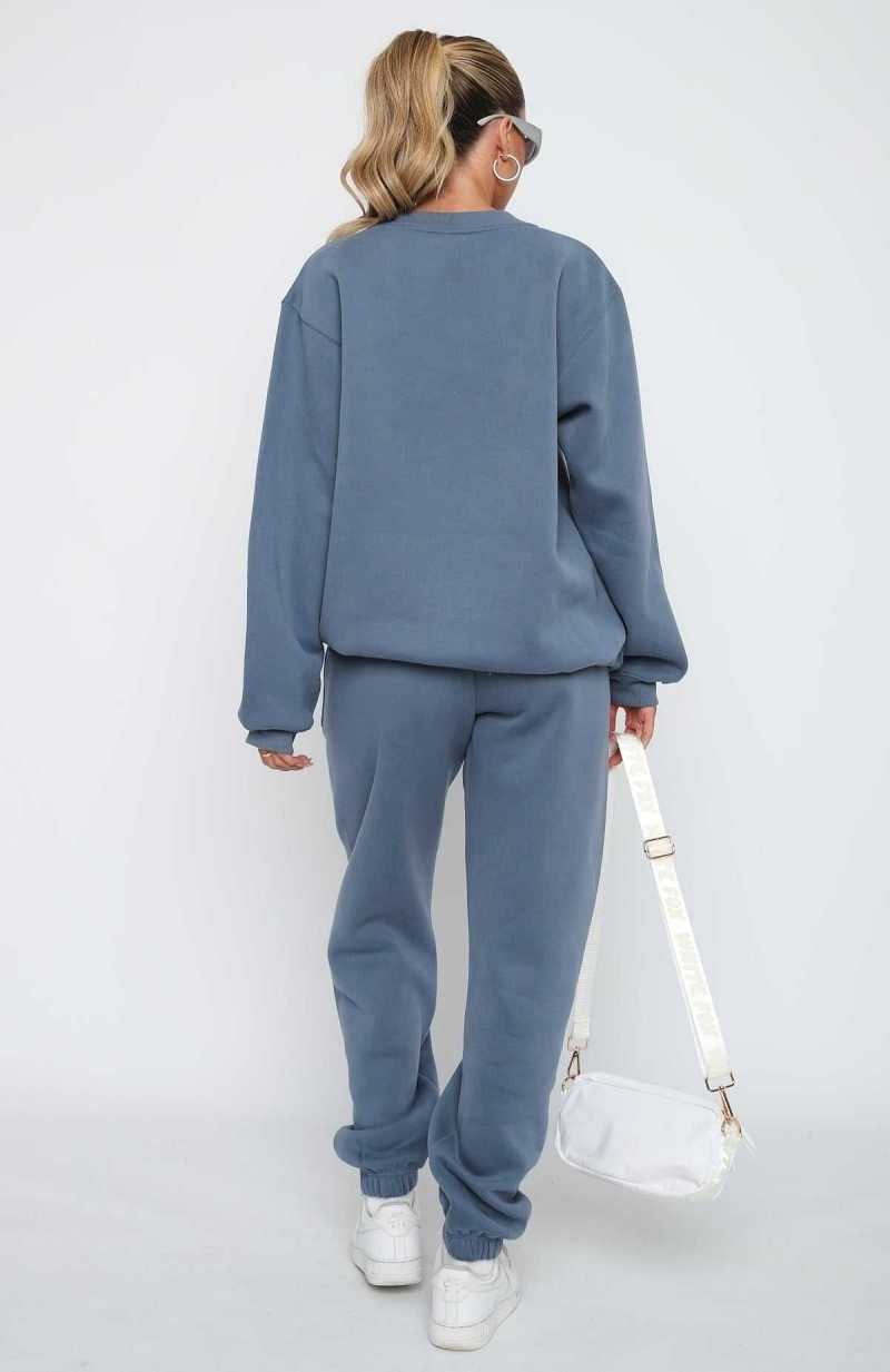 White Fox Offstage Sweatpants Ocean | NDWYJC-924