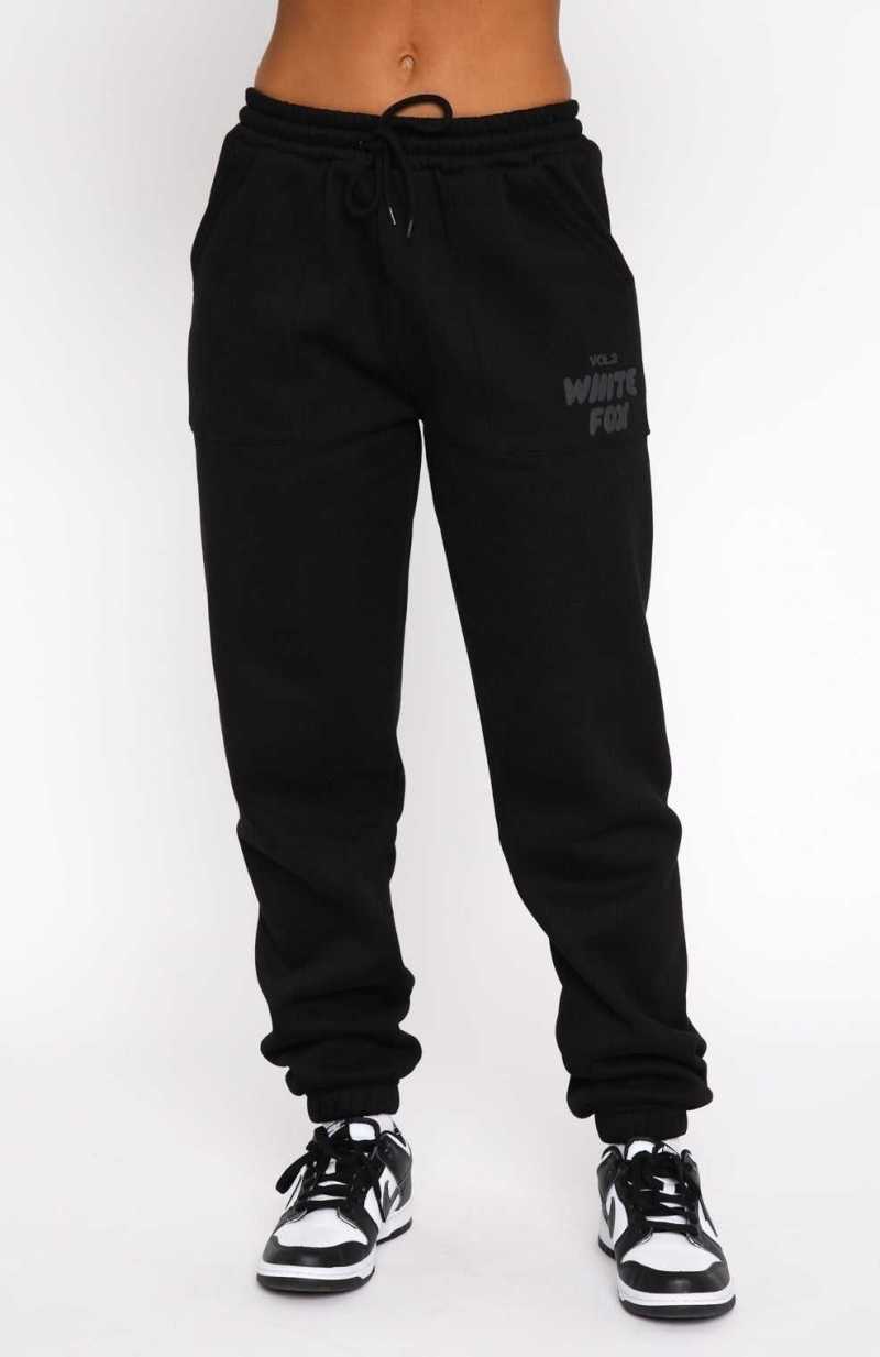 White Fox Offstage Sweatpants Onyx | GSMBYH-291
