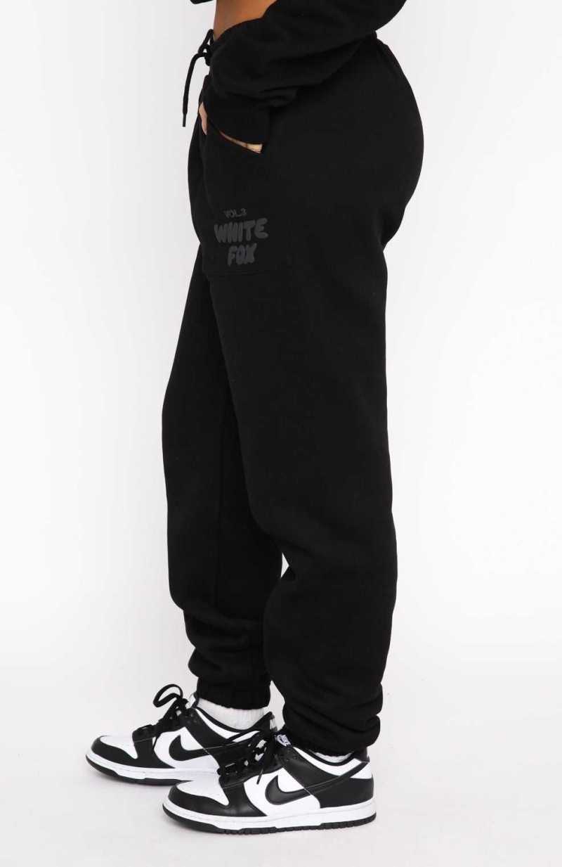 White Fox Offstage Sweatpants Onyx | GSMBYH-291