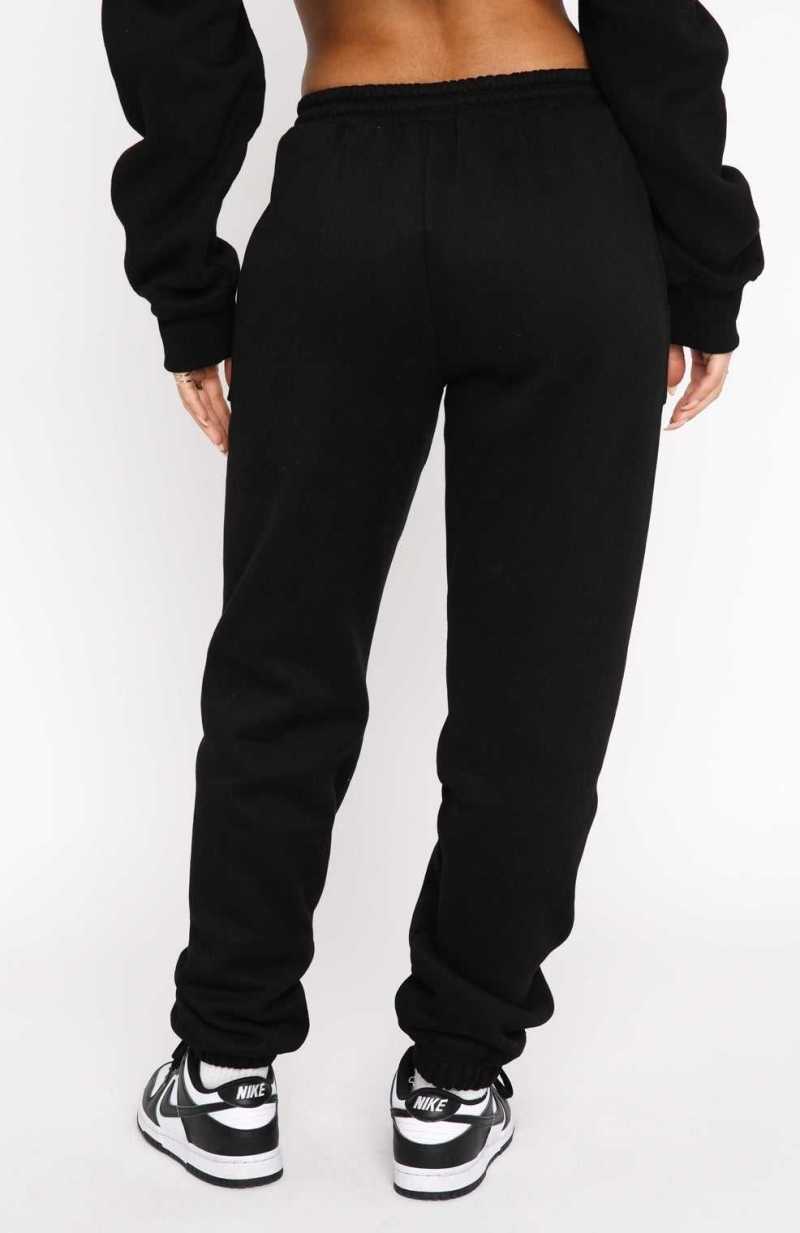 White Fox Offstage Sweatpants Onyx | GSMBYH-291