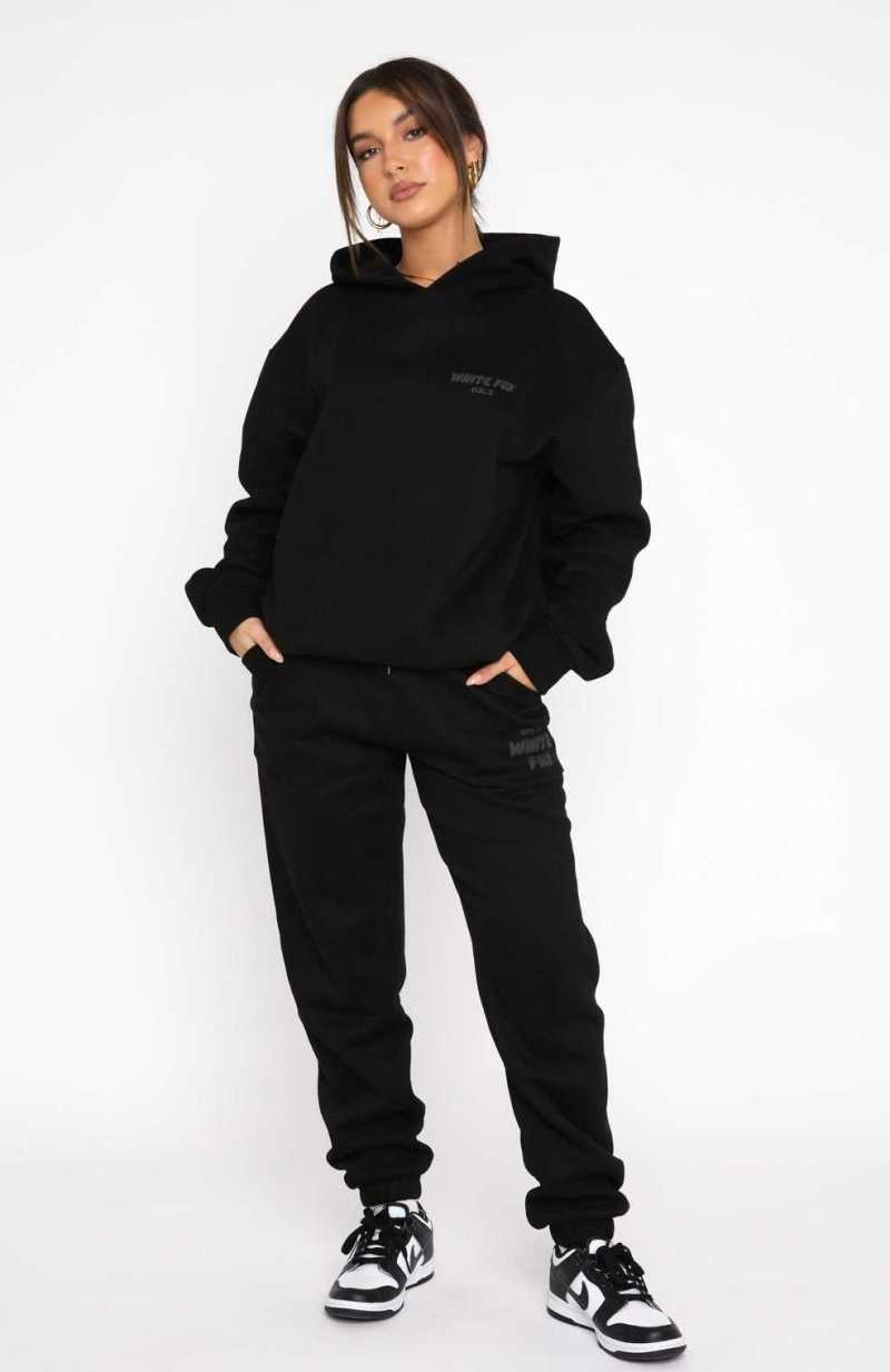 White Fox Offstage Sweatpants Onyx | GSMBYH-291
