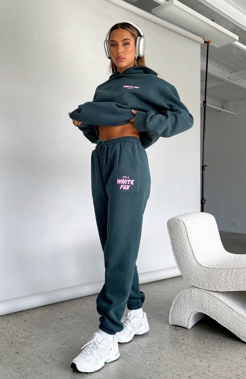 White Fox Offstage Sweatpants Pine | ZMNHXU-547