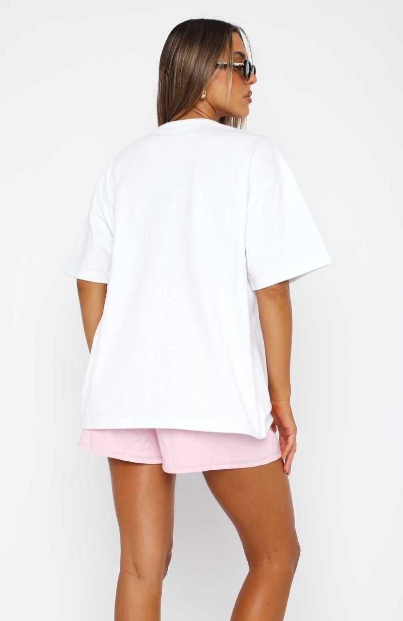 White Fox Oh So Sweet Oversized Tee White | JOINAS-715