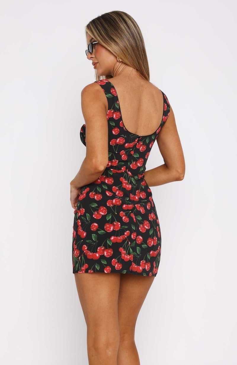 White Fox Party Next Door Mini Dress Cherry Crush | TBXCVO-932