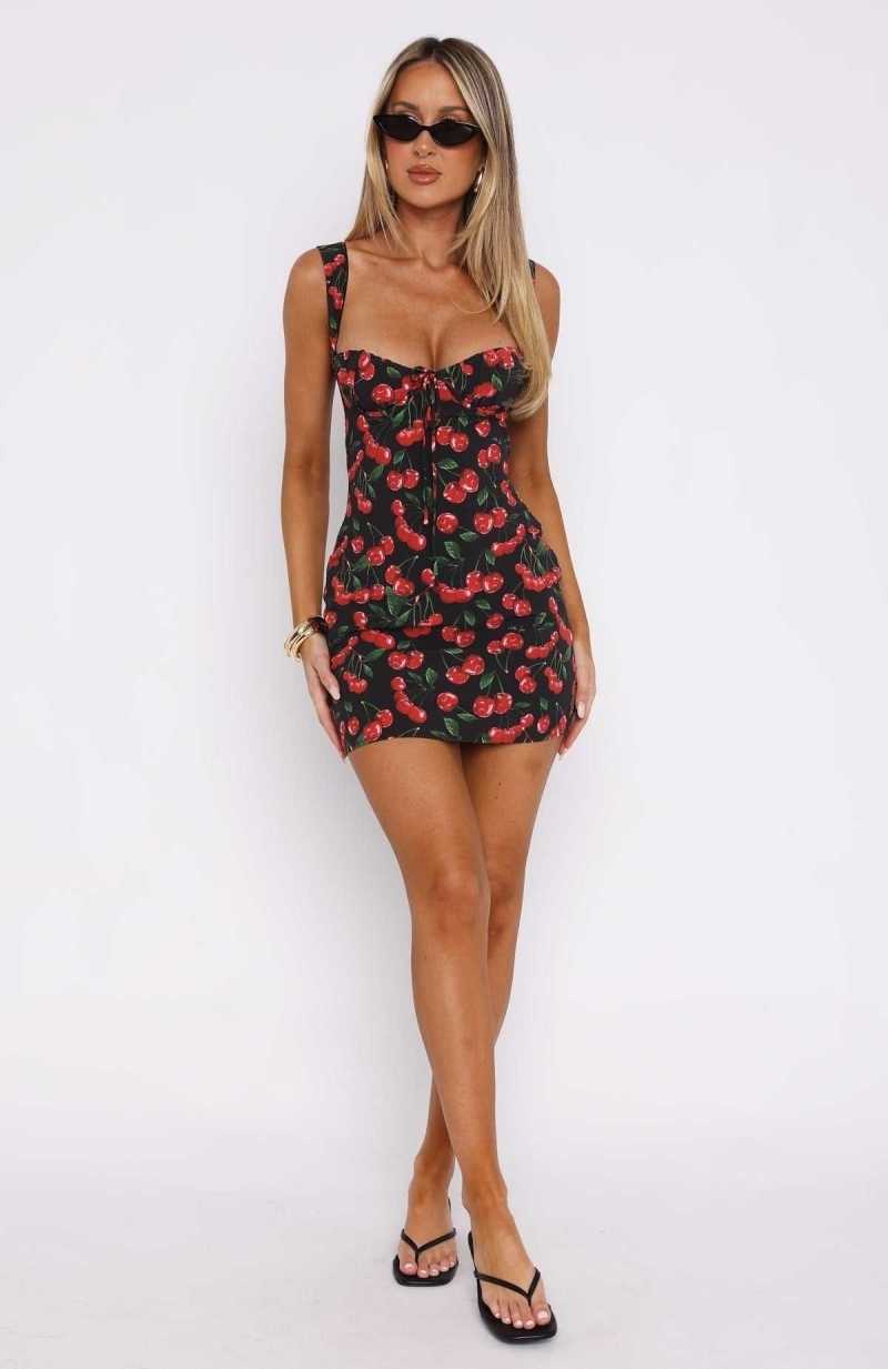 White Fox Party Next Door Mini Dress Cherry Crush | TBXCVO-932