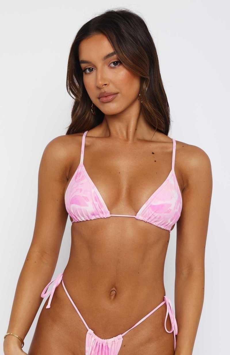 White Fox Positano Bikini Top Pink Paradise | ANEPTU-487
