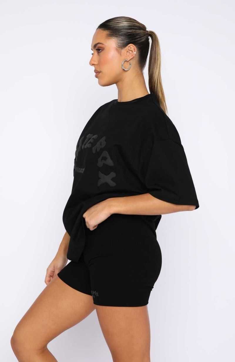 White Fox Project 5 Oversized Tee Ink | GHEFOD-753