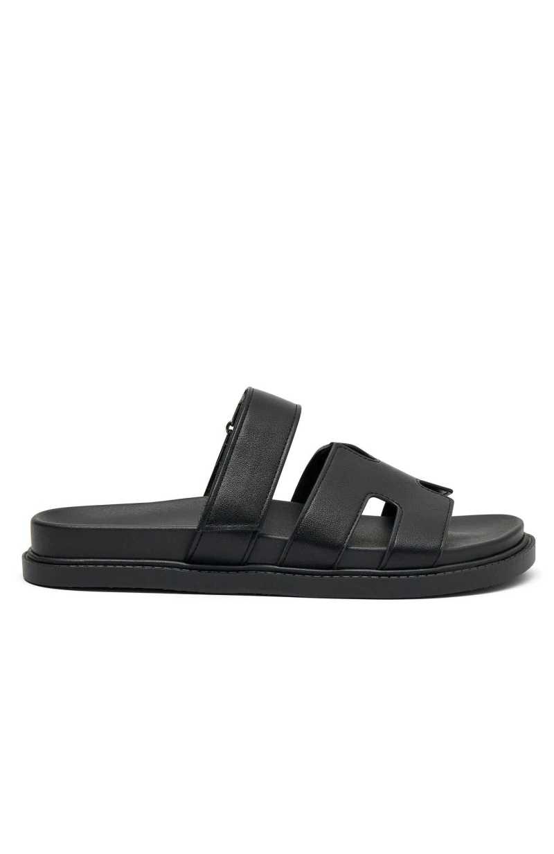 White Fox Riley Sandals Black | TIHLOQ-052
