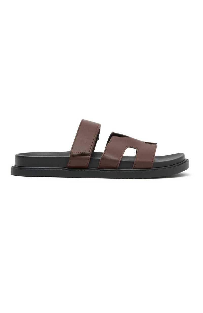 White Fox Riley Sandals Chocolate | XRLJTC-190
