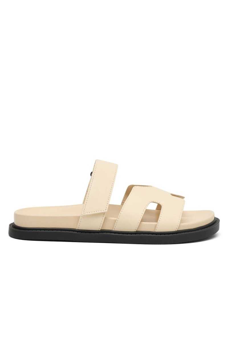 White Fox Riley Sandals Ivory | UEBIRD-836