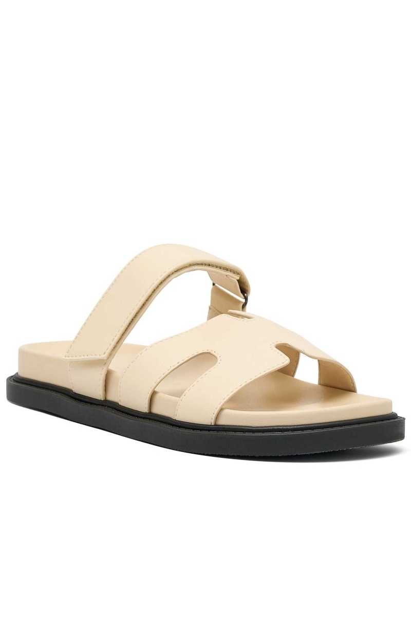 White Fox Riley Sandals Ivory | UEBIRD-836
