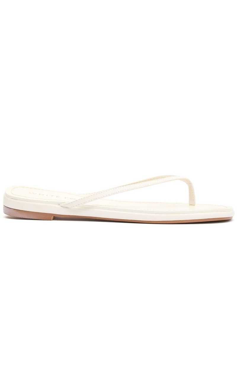White Fox Roma Thong Sandals Bone | PXLOSV-908