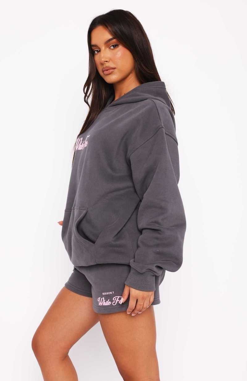 White Fox Season 7 Oversized Hoodie Monument | WFSLQU-054